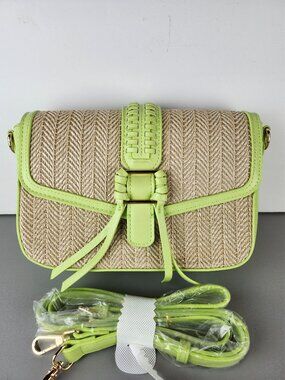 Ecosusi Marina Raffia Straw Crossbody Bag